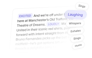 ElevenLabs text-to-speech generator interface