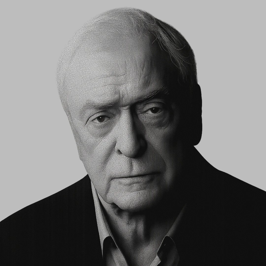 Sir Michael Caine in ElevenLabs’ official partnership portrait