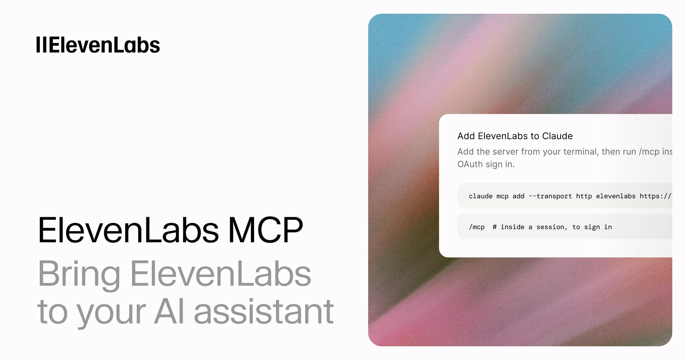 ElevenLabs — Connect your ElevenLabs workspace to the assistants you already use. Manage your voice…