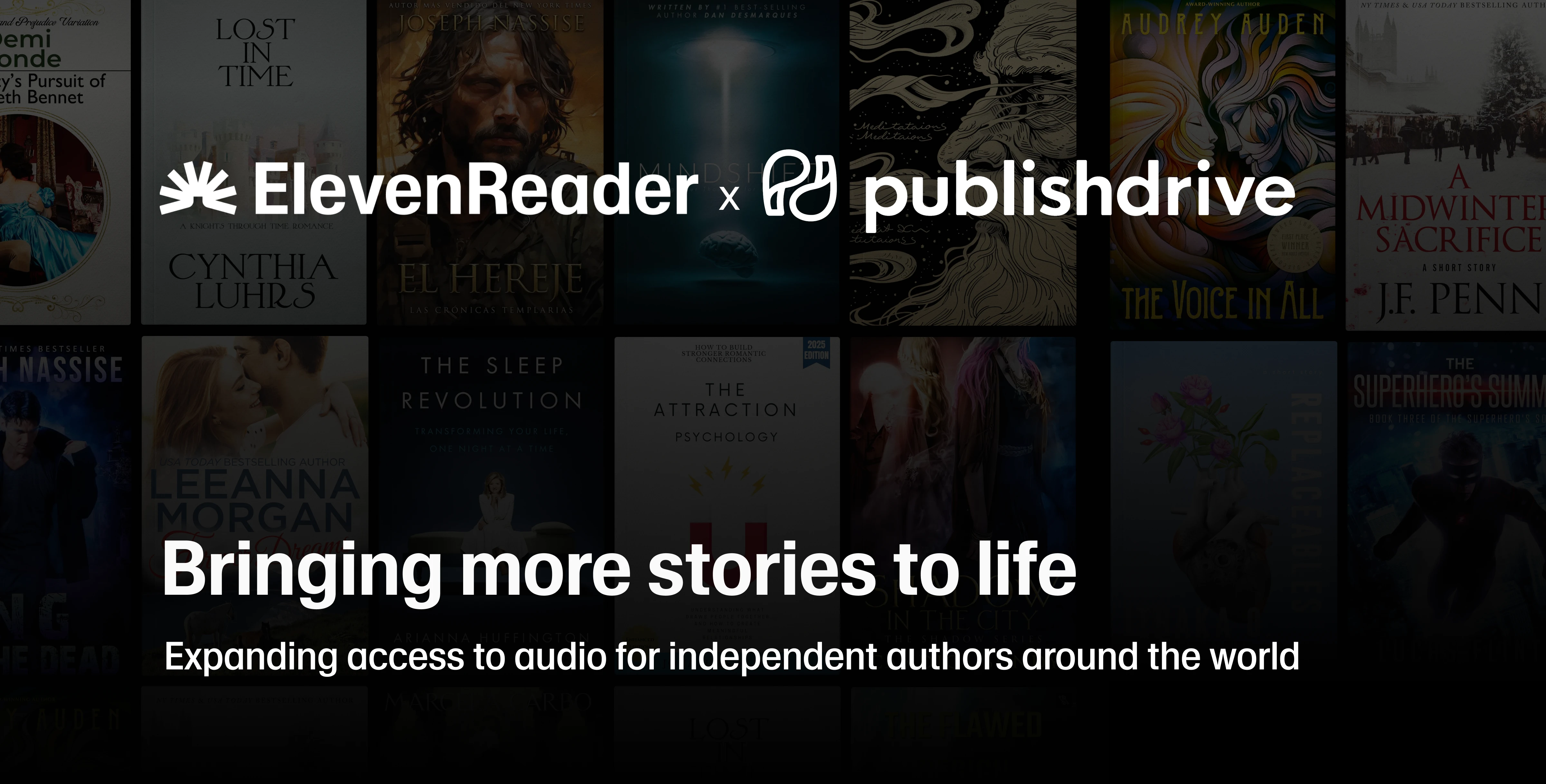 ElevenReader & PublishDrive Partner to Empower Indie Authors | ElevenReader